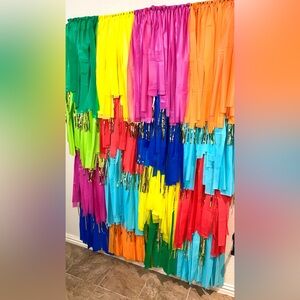 Handmade fiesta backdrop. Reusable